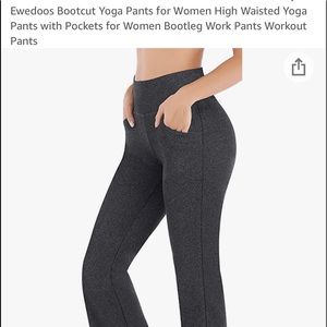 Boot Cut yoga pants with pockets
